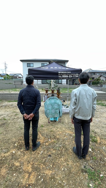 地鎮祭を執り行いました（白山village）